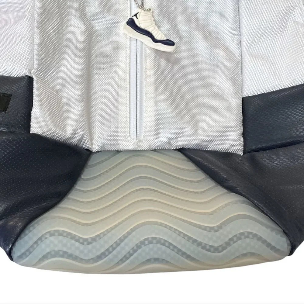 Nike Air Jordan Retro 11 Concord Jumpman Backpack Bag White/Obsidian 9A1971-WU4